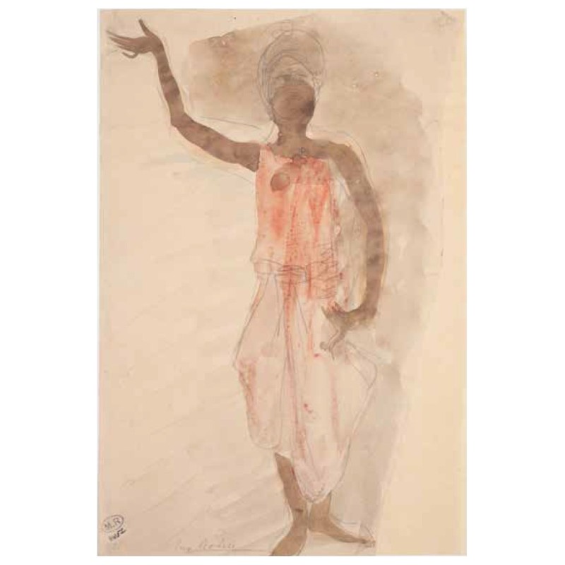 Poster Auguste Rodin, Danseuse cambodgienne de face| Fondation Pierre Gianadda, Martigny