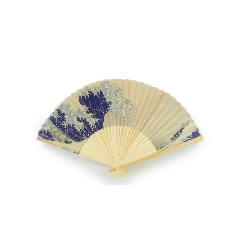 Eventail, Hokusai, La grande vague| Fondation Pierre Gianadda, Martigny