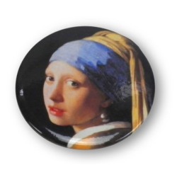 Miroir de poche - Johannes Vermeer, La jeune fille à la perle| Fondation Pierre Gianadda, Martigny