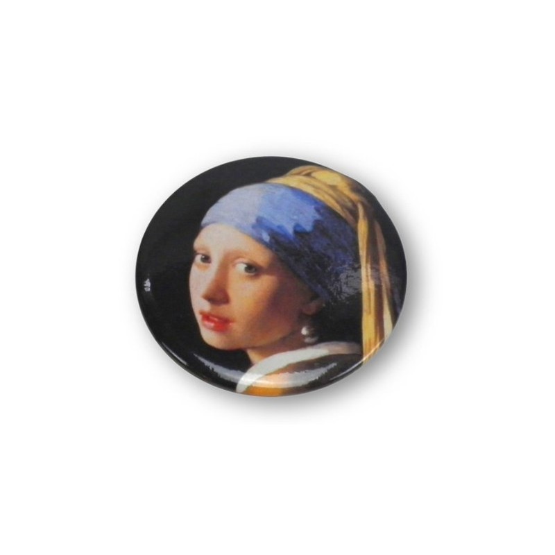 Miroir de poche - Johannes Vermeer, La jeune fille à la perle| Fondation Pierre Gianadda, Martigny