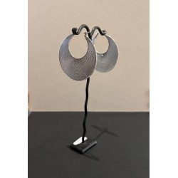 Boucles d'oreilles tendance ethnique en argent - Gexist