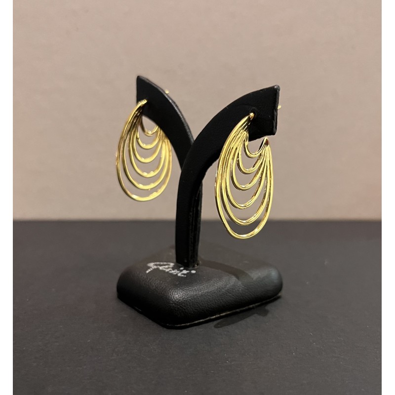 Boucles d'oreilles multirain drop gold - Gexist