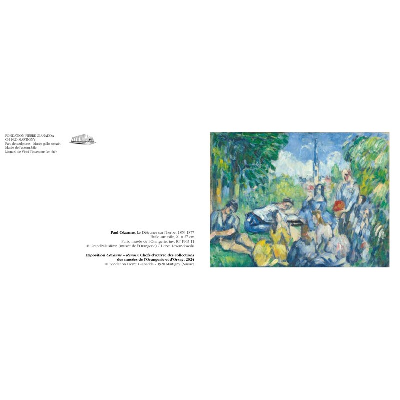 Paul Cézanne, Le Déjeuner sur l’herbe, 1876-1877 Paul Cézanne, Le Déjeuner sur l’herbe, 1876-1877