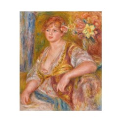 Pierre-Auguste Renoir  Blonde à la rose, 1915-1917 (?)