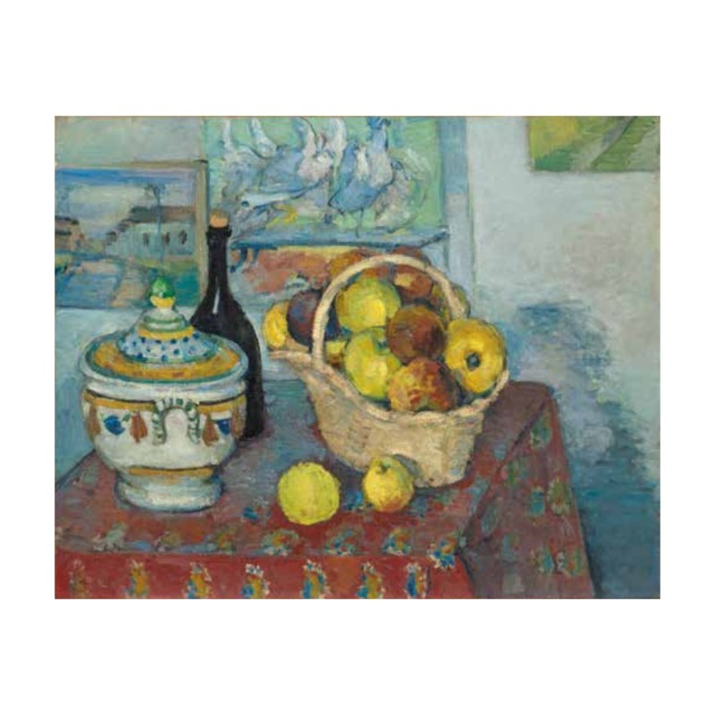Carte postale - Paul Cézanne  Nature morte à la soupière, vers 1877