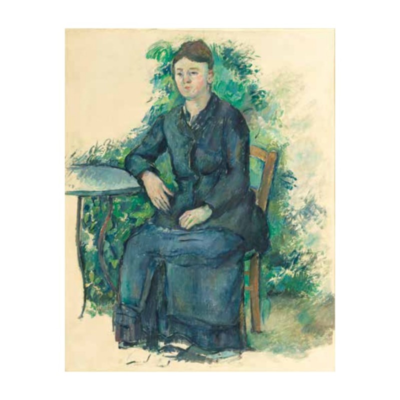 Carte postale - Paul Cézanne  Madame Cezanne au jardin, vers 1880