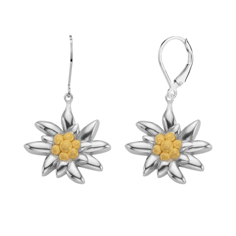 Boucles d'oreilles dormeuses gamme Edelweiss