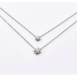 Collier double rang gamme Edelweiss