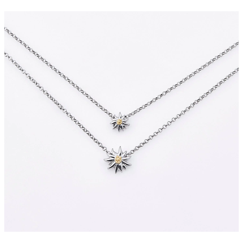 Collier double rang gamme Edelweiss