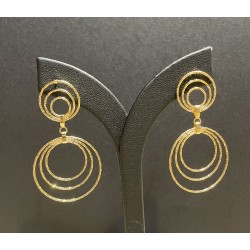 Boucles d'oreilles multi-rangs gold