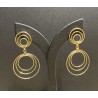 Boucles d'oreilles multi-rangs gold