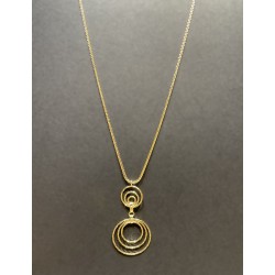 Collier rond multi-rangs gold