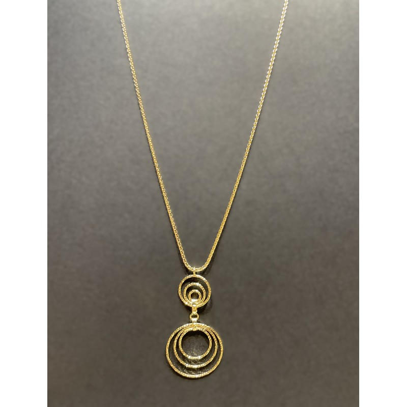 Collier rond multi-rangs gold