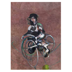 Grande carte de voeux - Francis Bacon, Portrait de Georges Dayer à bicyclette, 1966