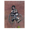 Grande carte de voeux - Francis Bacon, Portrait de Georges Dayer à bicyclette, 1966