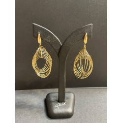 Boucles d'oreilles tombantes ovales - gold