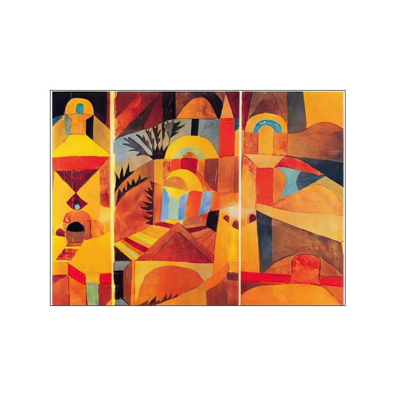 Essuie-lunettes - Paul Klee, Les jardins du Temple | Fondation Pierre Gianadda, Martigny