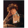Petite carte de vœux - Alfred Stevens, Portrait de Sarah Bernhardt, 1885