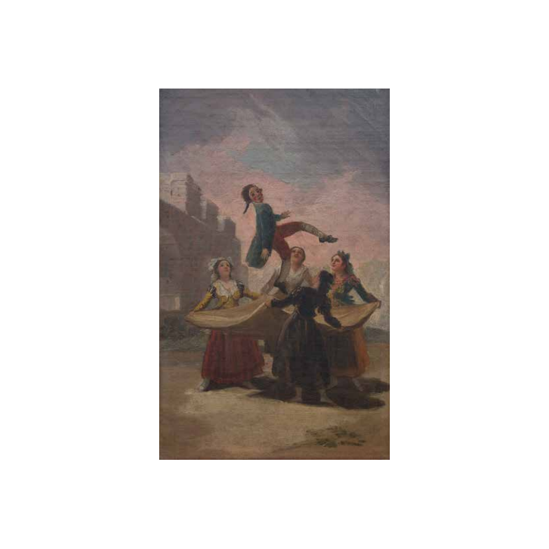 Carte postale - Francisco de Goya El Pelele (Le Pantin), vers 1791