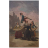 Carte postale - Francisco de Goya El Pelele (Le Pantin), vers 1791