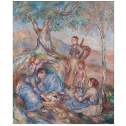 Carte postale - Pierre-Auguste Renoir Le repas des vendangeuses, vers 1888