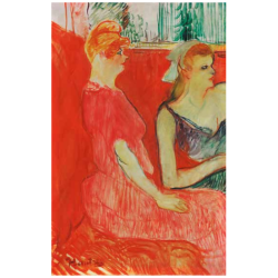 Carte postale - Henri de Toulouse-Lautrec Étude pour « Dans le salon de la rue des Moulins », 1894