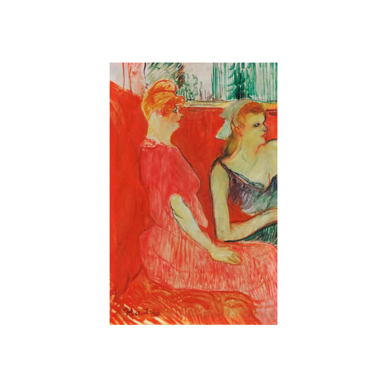 Carte postale - Henri de Toulouse-Lautrec Étude pour « Dans le salon de la rue des Moulins », 1894