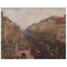 Grande carte de voeux - Camille Pissarro, Boulevard Montmartre, Mardi Gras, 1897