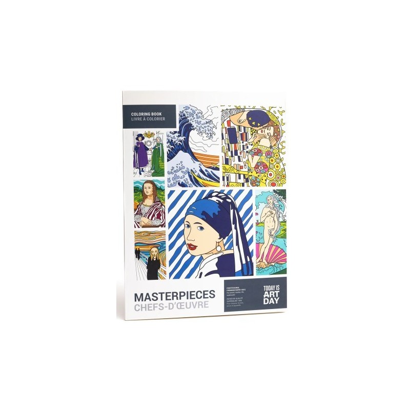 Les grands chefs d'œuvres - livre de coloriage