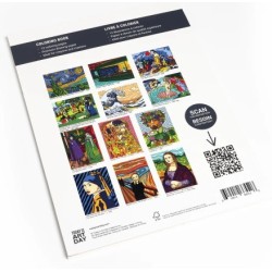 Les grands chefs d'œuvres - livre de coloriage