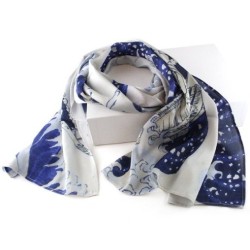 Foulard - La Grande vague - Hokusai