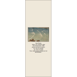 marque-page Henri Rivière, Vague, mer montante, plage de la Garde-Guérin, 1890