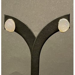 Boucles d'oreilles gold nacre