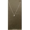 Collier argent avec pendentif goutte