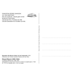 Kopie von Kopie von Kopie von Grande carte de voeux - Ellsworth Kelly, Rouge-orange sur noir