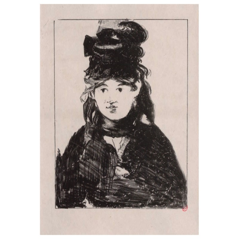 Kopie von Kopie von Kopie von Kopie von Grande carte de voeux - Ellsworth Kelly, Rouge-orange sur noir