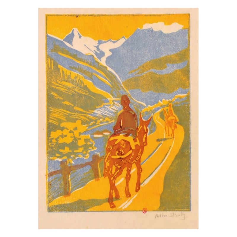 Kopie von Kopie von Kopie von Kopie von Kopie von Grande carte de voeux - Ellsworth Kelly, Rouge-orange sur noir