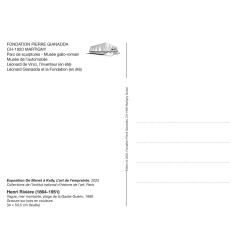 Kopie von Kopie von Grande carte de voeux - Ellsworth Kelly, Rouge-orange sur noir