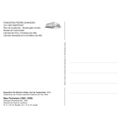 Kopie von Kopie von Kopie von Grande carte de voeux - Ellsworth Kelly, Rouge-orange sur noir