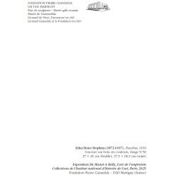 copy of copy of copy of copy of copy of copy of Grande carte de voeux - Ellsworth Kelly, Rouge-orange sur noir