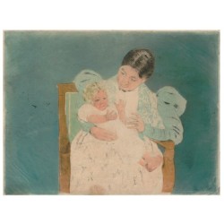Petite carte de vœux mary Cassatt, L'Enfant aux pieds nus [The Barefooted Child] | Fondation Pierre Gianadda, Martigny