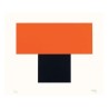 copy of Grande carte de voeux - Ellsworth Kelly, Rouge-orange sur noir