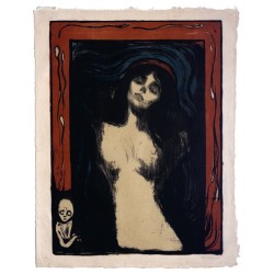 Petite carte de vœux Edvard Munch, La Madone [Madonna] | Fondation Pierre Gianadda, Martigny