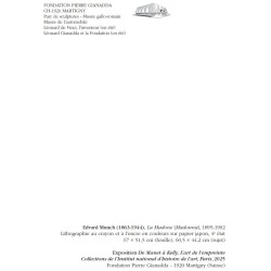 copy of copy of Grande carte de voeux - Ellsworth Kelly, Rouge-orange sur noir