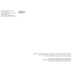 Kopie von Kopie von Grande carte de voeux - Ellsworth Kelly, Rouge-orange sur noir