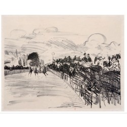 Grande carte de voeux Édouard Manet, Les Courses| Fondation Pierre Gianadda, Martigny