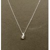 Collier argent avec pendentif goutte