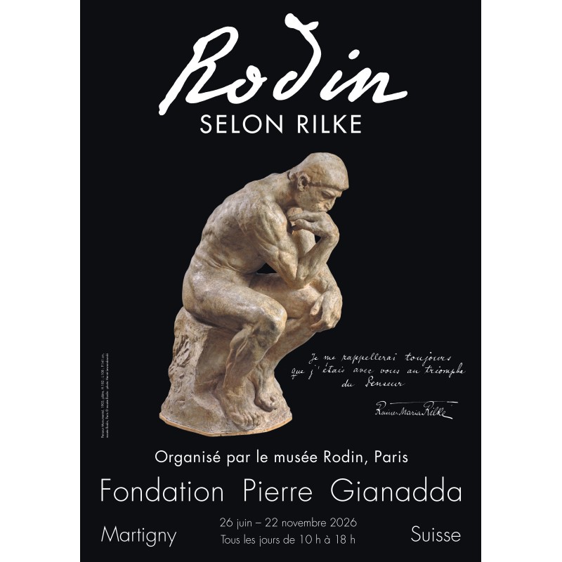 Affiche de l'exposition "Rodin selon Rilke" | Fondation Pierre Gianadda, Martigny